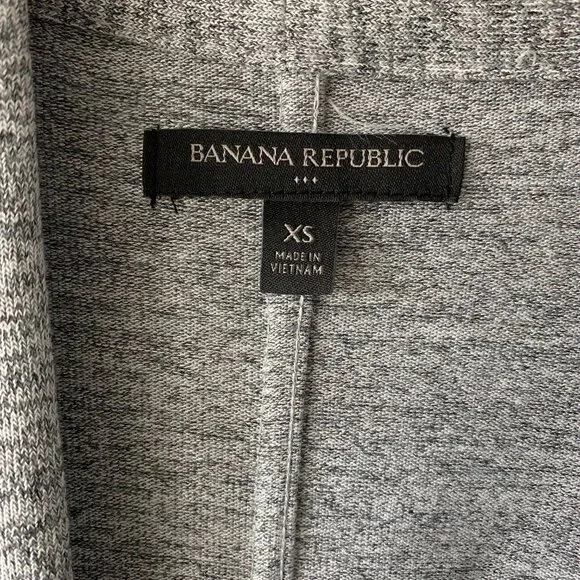 Banana Republic Women's Heather Gray Long Sleeve Robe Size XS - Picture 6 of 11
